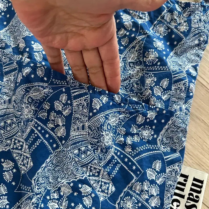 [BUNJANG] Marsmarules Paisley Cotton Shoulder Cross Bag / 마스마룰즈  페이즐리 면천가방 숄더백 크로스백