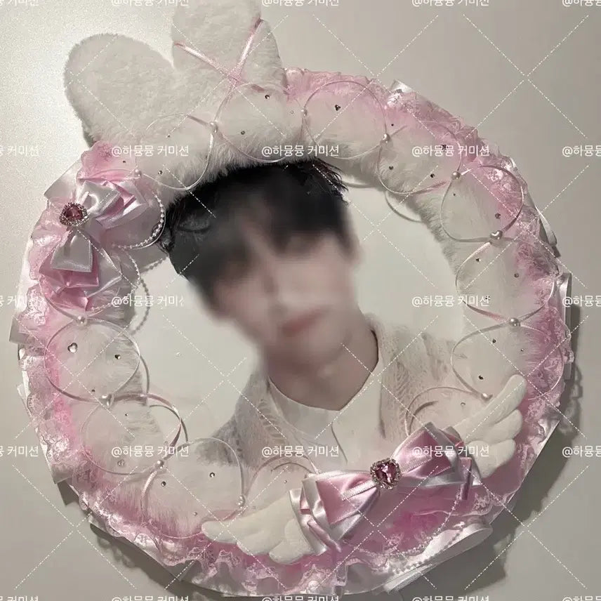 [BUNJANG] Uchiwa Lace Deco Cover Commission / 우치와 레이스 데코 커버 커미션