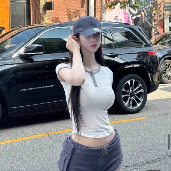 [BUNJANG] KindaMimi Western Cargo Belted Shorts / 카인다미 웨스턴 카고 벨트 숏팬츠
