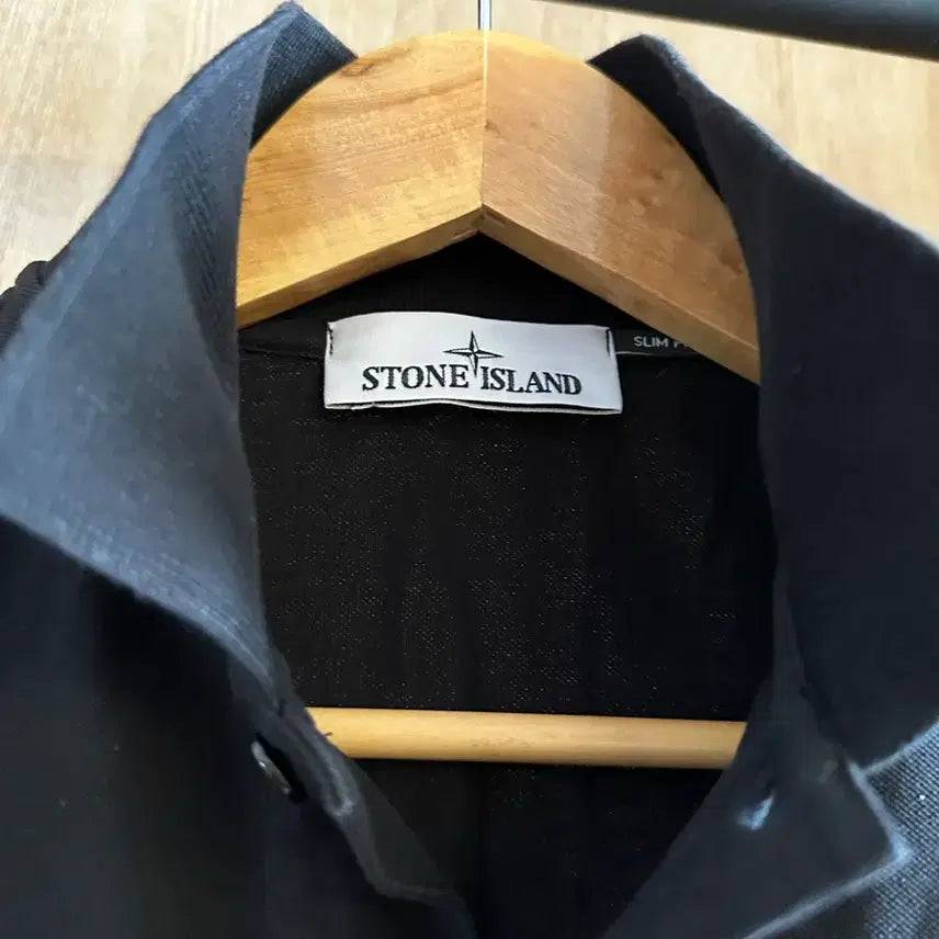 [BUNJANG] Stone Island PK Collar T-shirt Black / 스톤아일랜드 PK 카라티-2SC17 A0029