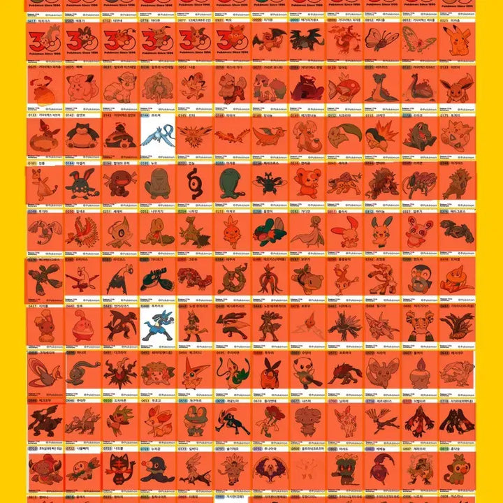 [BUNJANG] Pokemon 30th Anniversary Artwork Sticker Collection / 포켓몬 30주년, 아트워크 띠부씰 교환합니다.