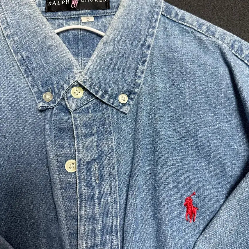 [BUNJANG] Polo Ralph Lauren Denim Shirt / 폴로랄프로렌 청남방
