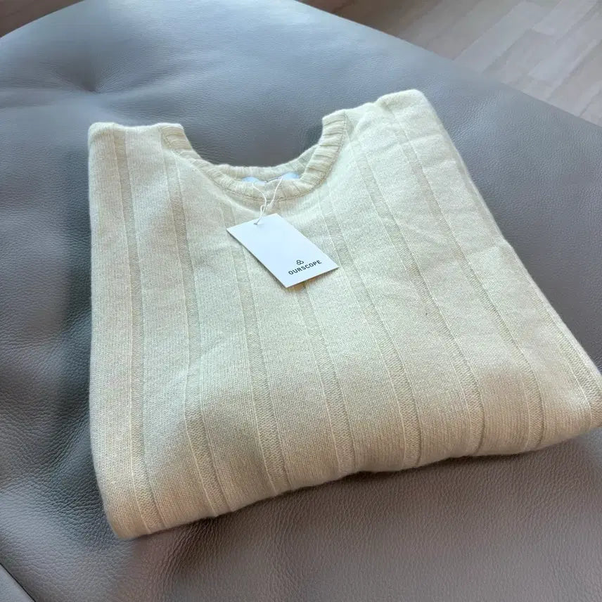 [BUNJANG] OURSCOPE Lemon Yellow Knit Size 2 / [새상품] 아워스코프 OURSCOPE 레몬색 니트