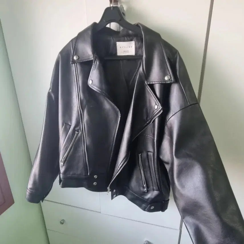 [BUNJANG] Leather Rider Jacket / 레더 라이더 자켓