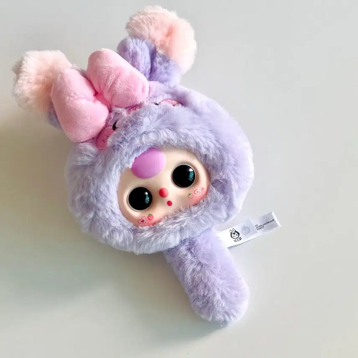[BUNJANG] Babysweet Rabbit Handle Mirror - Purple Rabbit / 베이비쓰리 토끼거울 손잡이거울_보라토끼