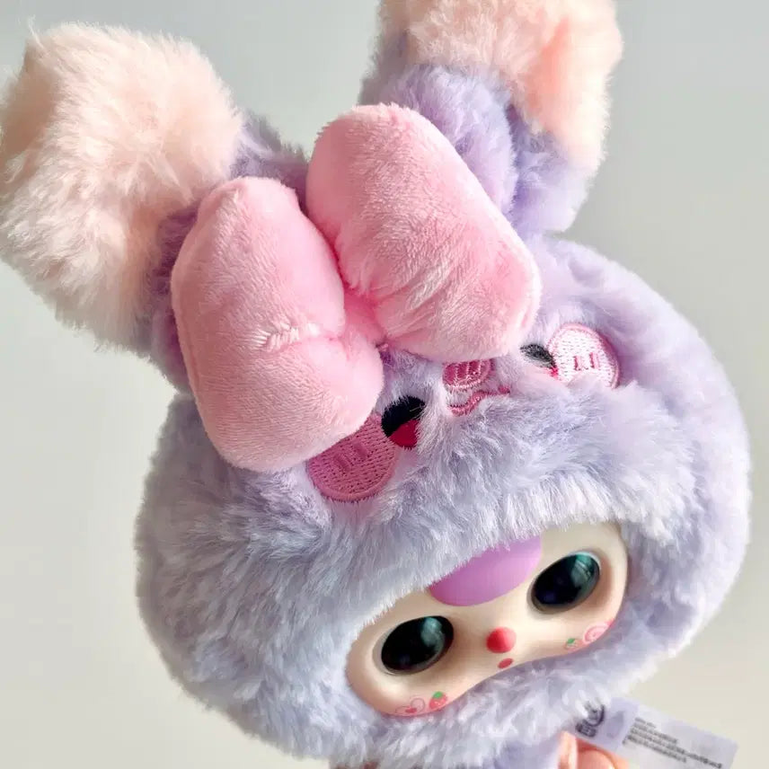 [BUNJANG] Babysweet Rabbit Handle Mirror - Purple Rabbit / 베이비쓰리 토끼거울 손잡이거울_보라토끼