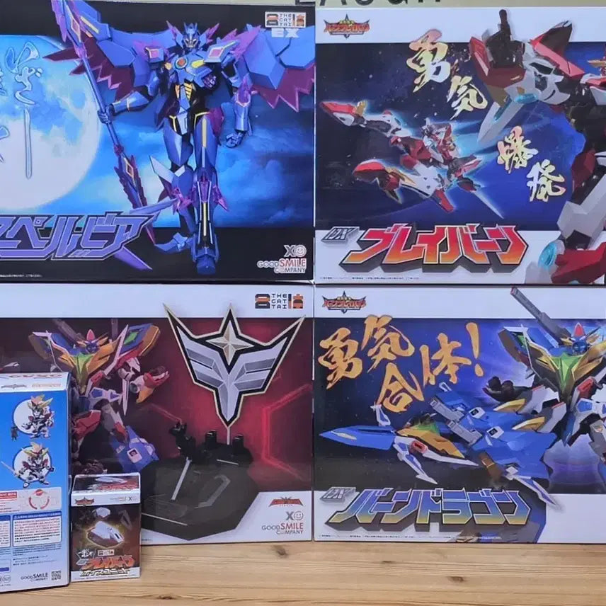 [BUNJANG] THE합체 + Nendoroid Brave Braves Series 6 Figure Bundle Set / 더합체(THE합체)+ 넨도로이드 용기폭발 뱅브레이번 시리즈 6종 일괄