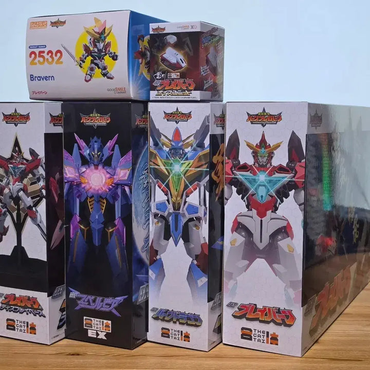 [BUNJANG] THE합체 + Nendoroid Brave Braves Series 6 Figure Bundle Set / 더합체(THE합체)+ 넨도로이드 용기폭발 뱅브레이번 시리즈 6종 일괄