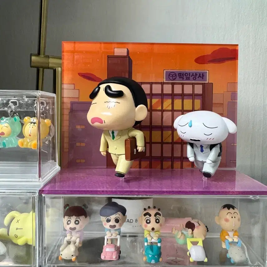 [BUNJANG] Crayon Shin-chan Ddengip Company Quitting Time Figure Set / 짱구는 못말려 떡잎상사 퇴근 피규어