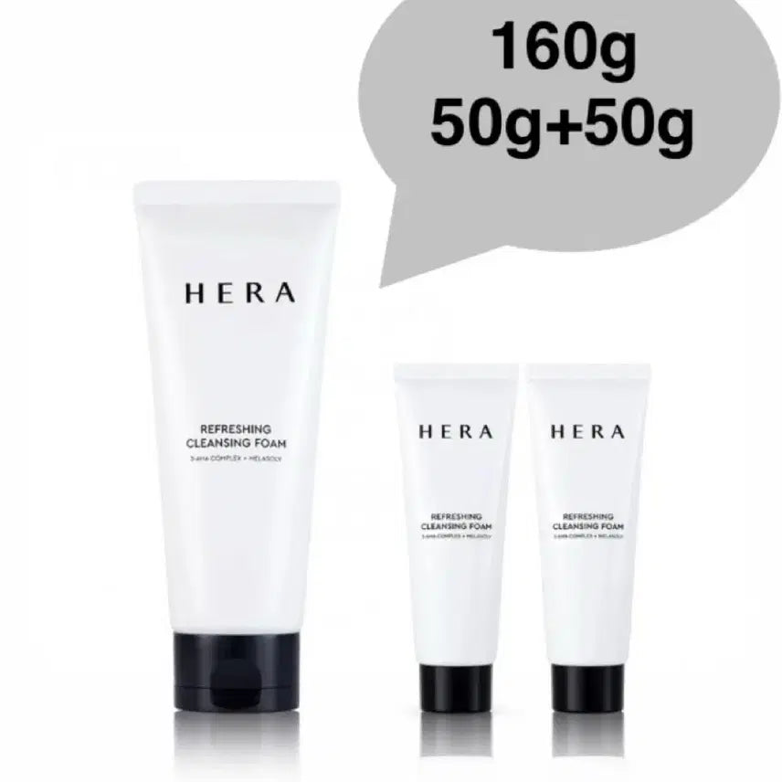 [BUNJANG] Hera Refreshing Cleansing Foam 160g + 100g Set / 헤라 리프레싱 클렌징 폼 160g+100g