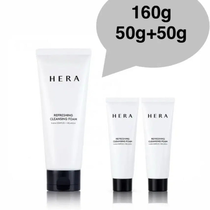 [BUNJANG] Hera Refreshing Cleansing Foam 160g + 100g Set / 헤라 리프레싱 클렌징 폼 160g+100g