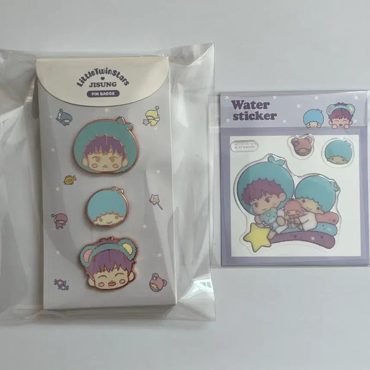 [BUNJANG] NCT DREAM Jisung Little Twin Stars Bundle Set (Badge, Sticker) / 엔시티 드림 NCT DREAM 지성 리틀트윈스타 뱃지, 스티커 일괄