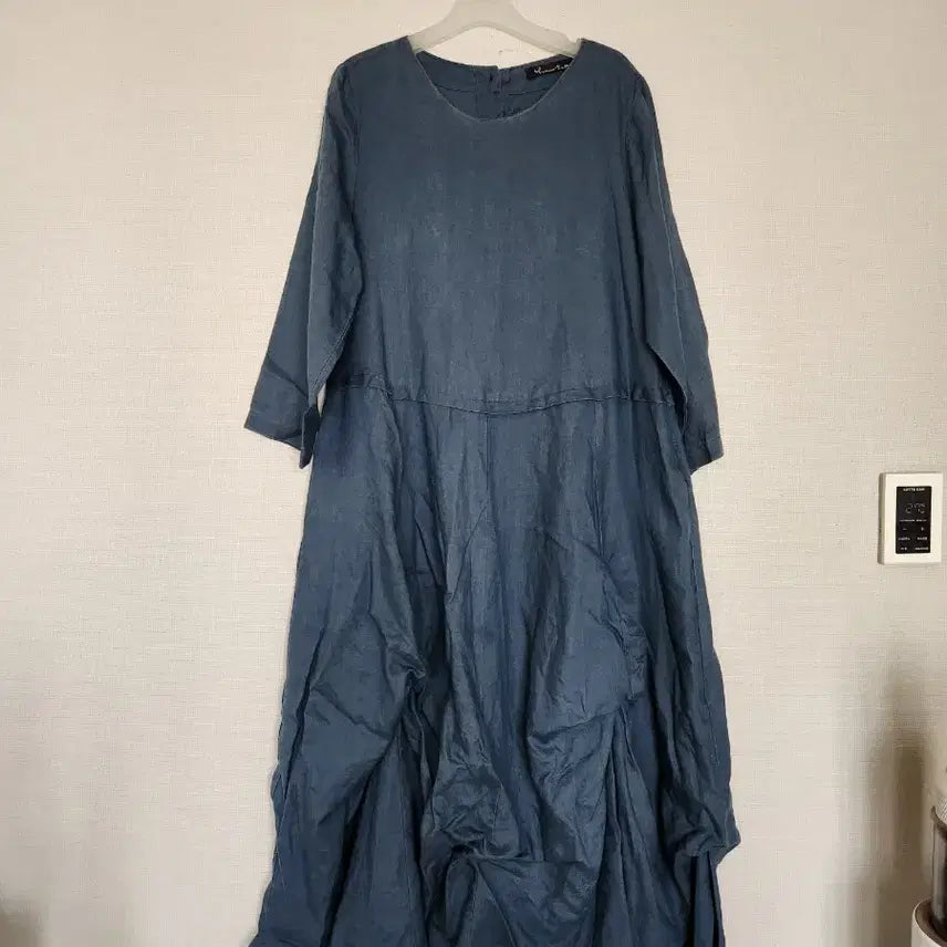 [BUNJANG] Marong One-Piece Dress Navy Free Size / 마.롱 원피스 네이비 Free사이즈