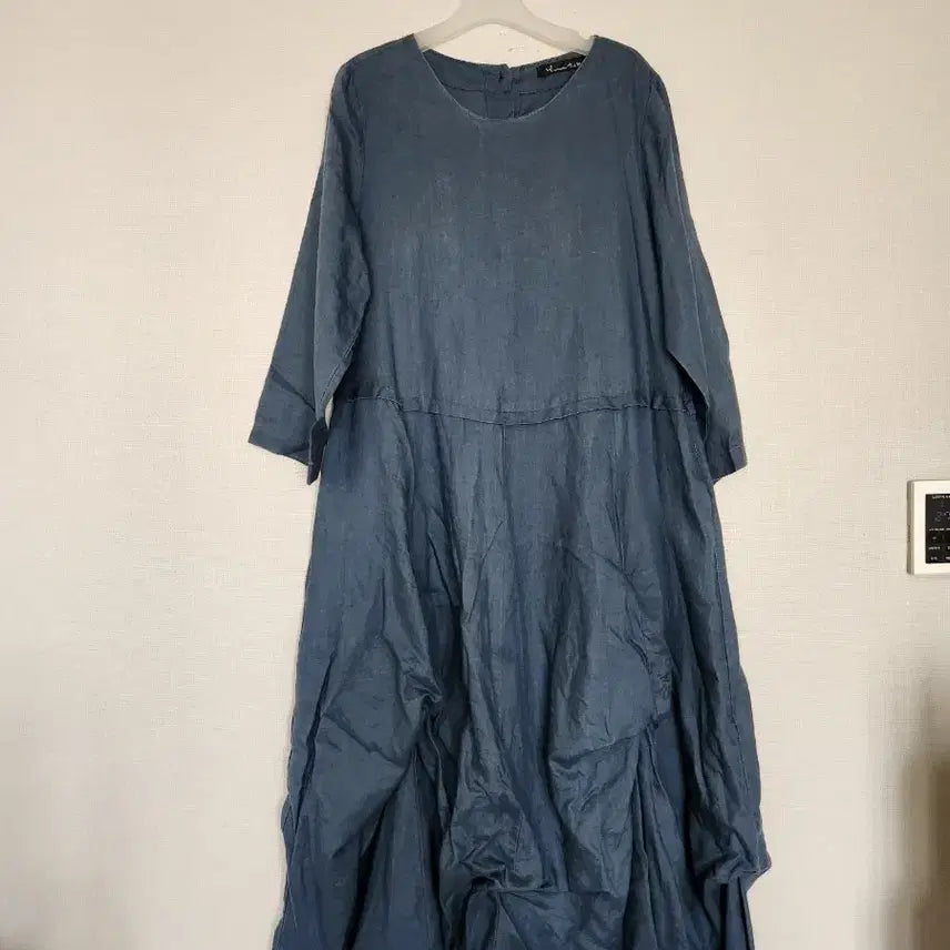 [BUNJANG] Marong One-Piece Dress Navy Free Size / 마.롱 원피스 네이비 Free사이즈