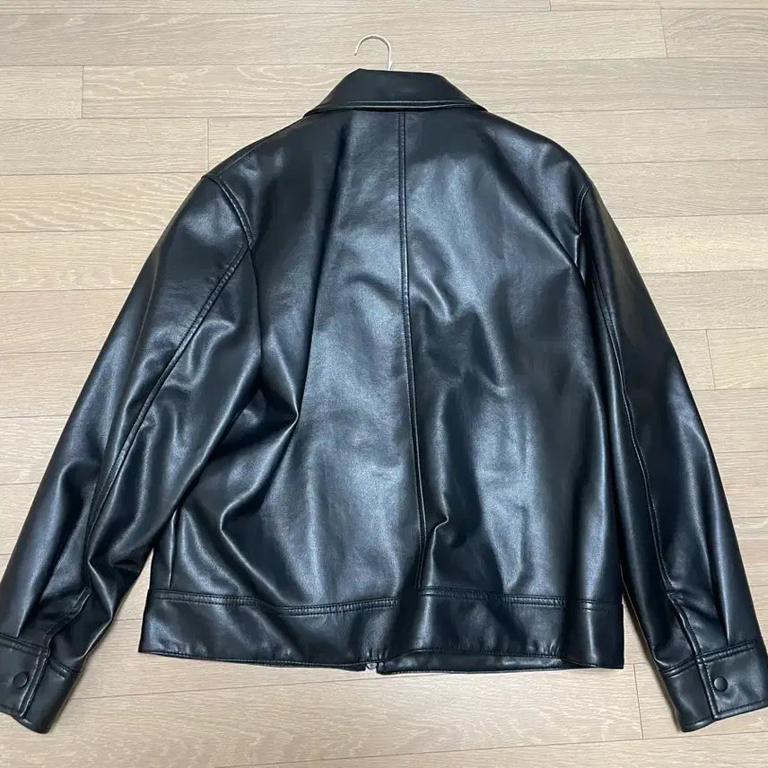 [BUNJANG] SPAO Black Leather Jacket Size 95 / 떨이)새상품)스파오 레더자켓 블랙 95