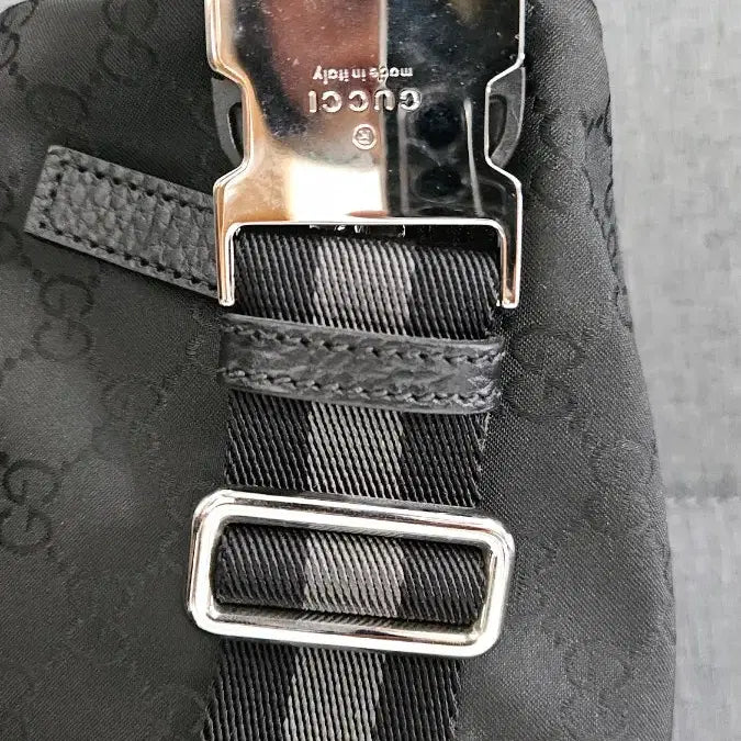 [BUNJANG] Gucci GG Pattern Hip Sack Belt Bag Black / 구찌 GG 패턴 힙색 벨트백 블랙