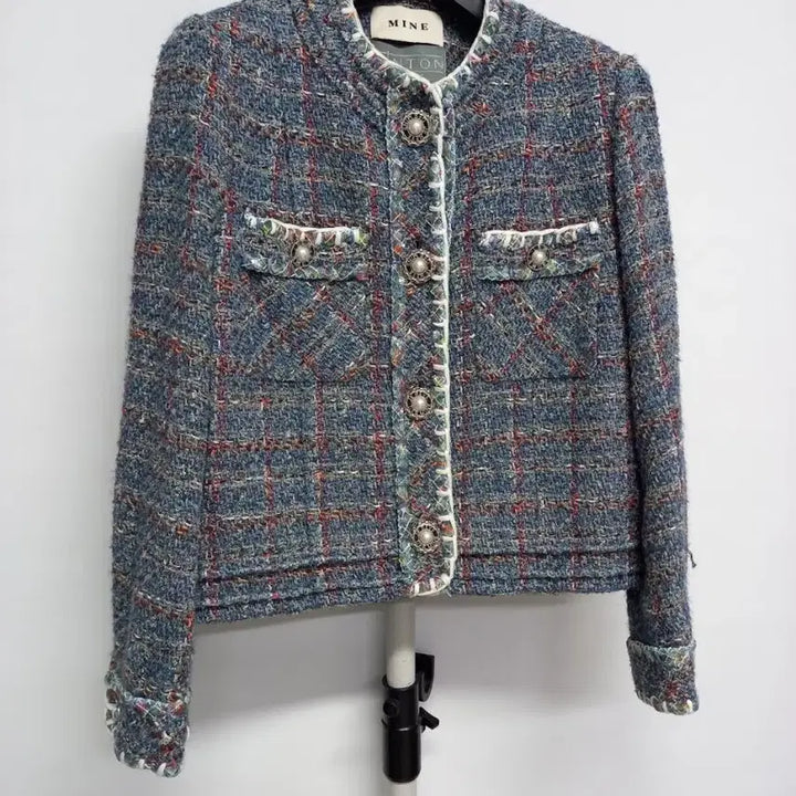 [BUNJANG] MINE Tweed Short Jacket (Spring/Autumn/Winter) / 마인 MINE 춘추동 트위드 숏 자켓 82 44-66