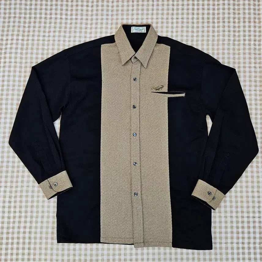 [BUNJANG] Crocodile Colorblock Shirt Men&