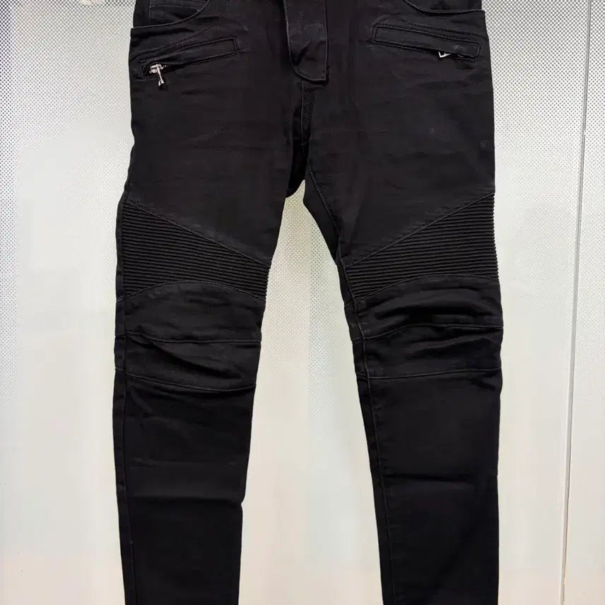 [BUNJANG] Balmain Biker Jeans Black Size 32 / 발망 바이커진 블랙 32사이즈