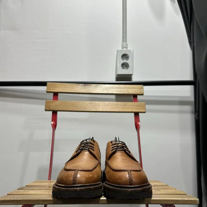 [BUNJANG] Regal Brown Vibram Sole Leather Derby Shoes / 240) 리갈 구두 더비 슈즈 브라운 비브람 레더