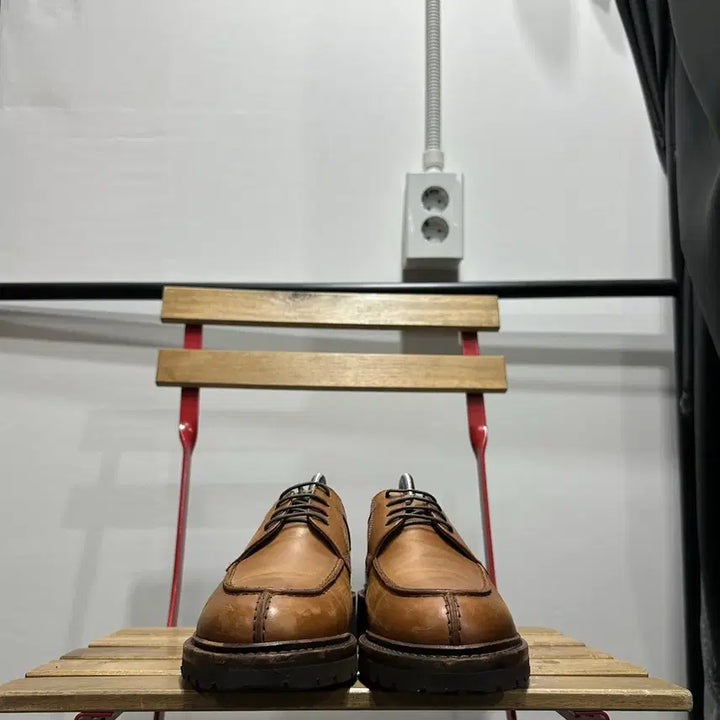 [BUNJANG] Regal Brown Vibram Sole Leather Derby Shoes / 240) 리갈 구두 더비 슈즈 브라운 비브람 레더