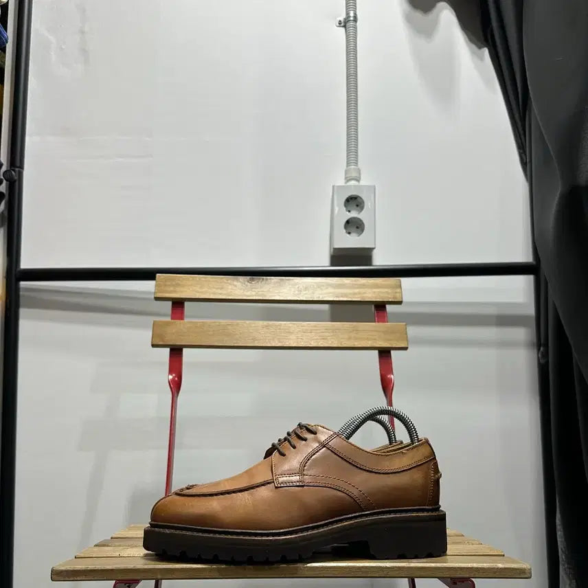 [BUNJANG] Regal Brown Vibram Sole Leather Derby Shoes / 240) 리갈 구두 더비 슈즈 브라운 비브람 레더