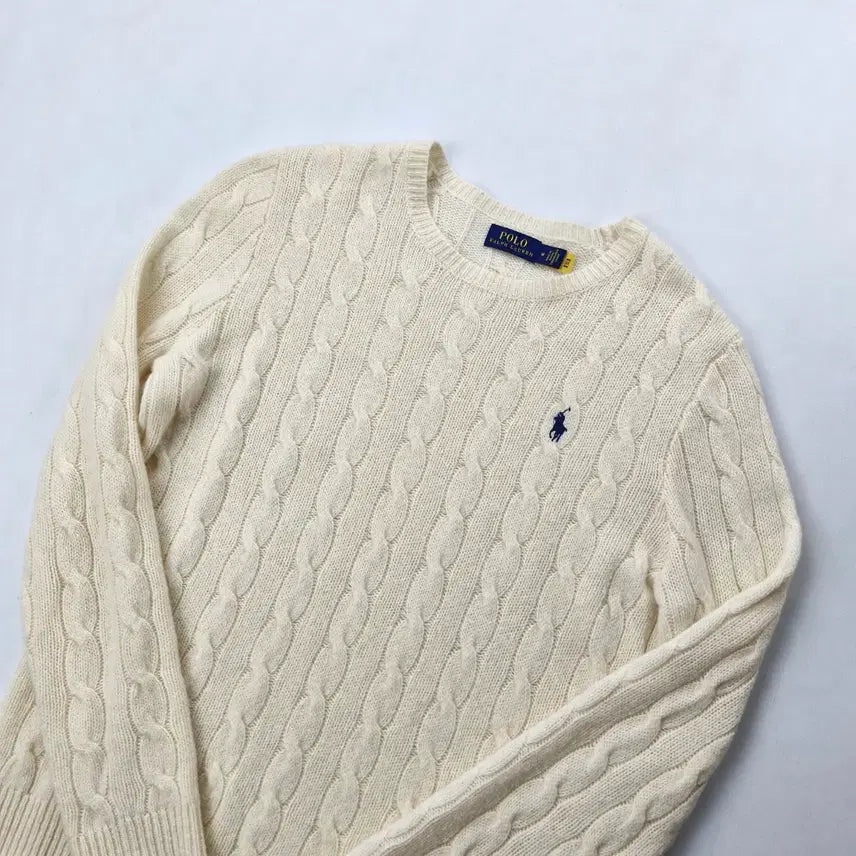[BUNJANG] Polo Ivory Knit / 폴로 아이보리 니트