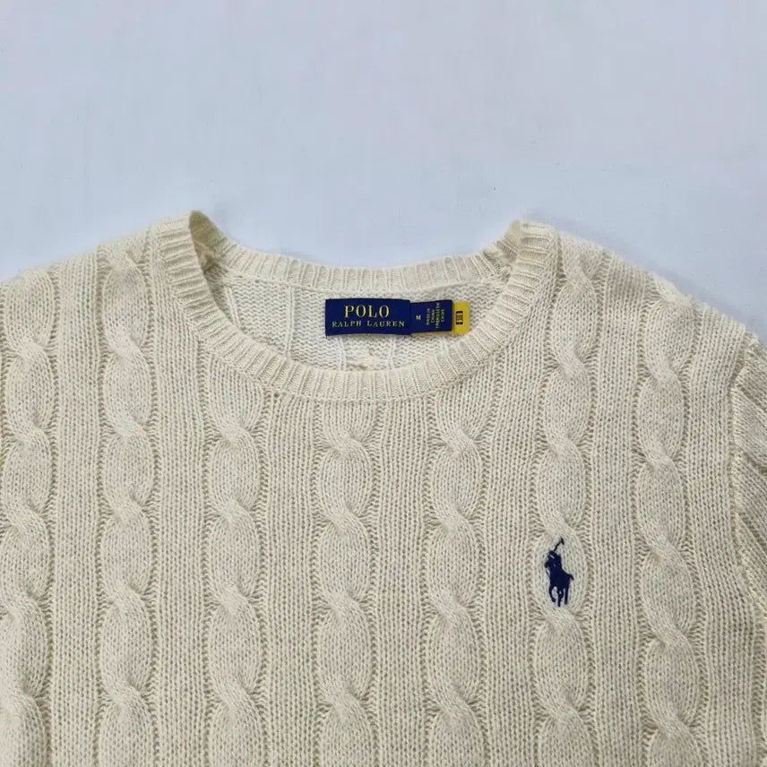 [BUNJANG] Polo Ivory Knit / 폴로 아이보리 니트