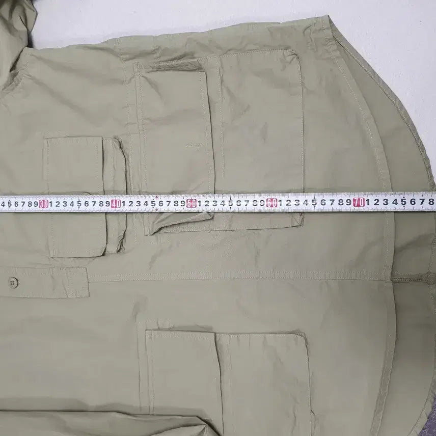 [BUNJANG] Espionage Utility 5PK Pullover Shirt Jacket Khaki M / 에스피오나지 유틸리티 5PK 풀오버 셔츠 자켓 카키 m