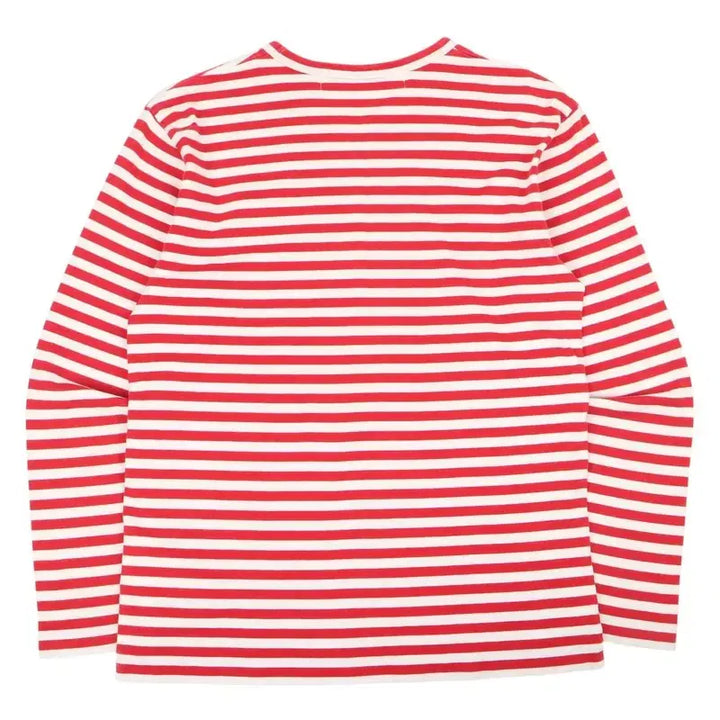 [BUNJANG] Comme des Garçons Red Stripe Border Long Sleeve / 꼼데가르송 레드 스트라이프 보더 롱슬리브