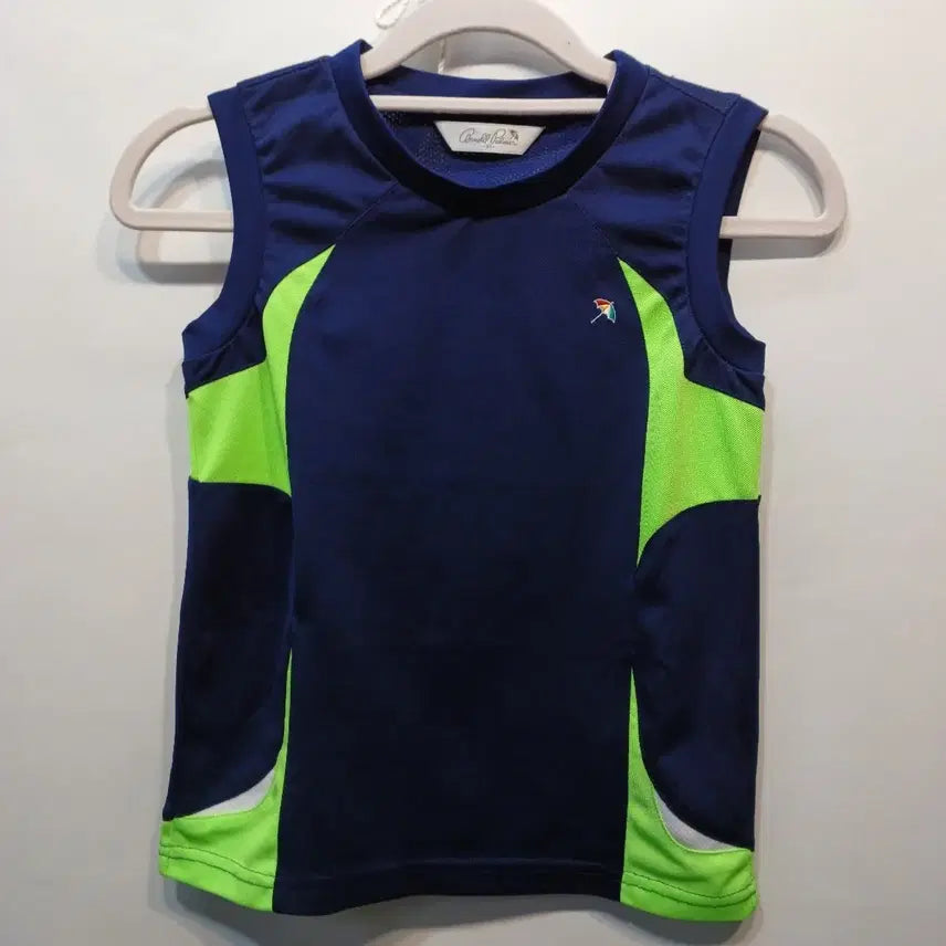 [BUNJANG] Arnold Palmer Navy/Lime Sleeveless T-Shirt Size 65 / 아놀드파마 네이비/라임 민소매 티셔츠65사이즈여름  65029