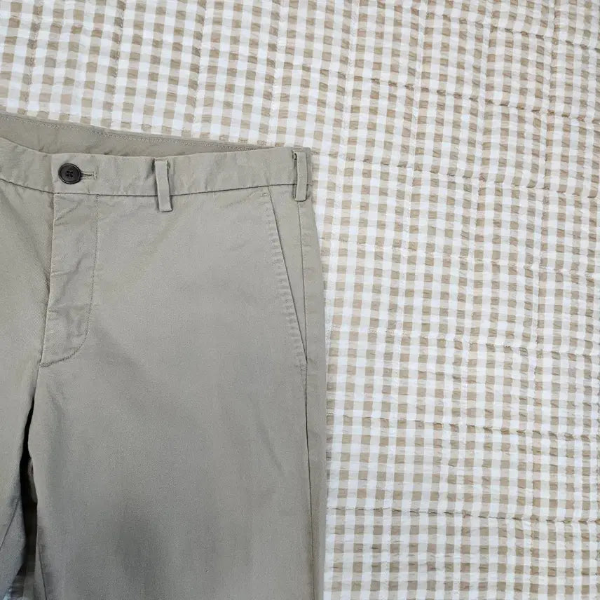 [BUNJANG] Uniqlo Beige Cotton Span Pants (Size 33) / 유니클로 스판 면바지 남자33