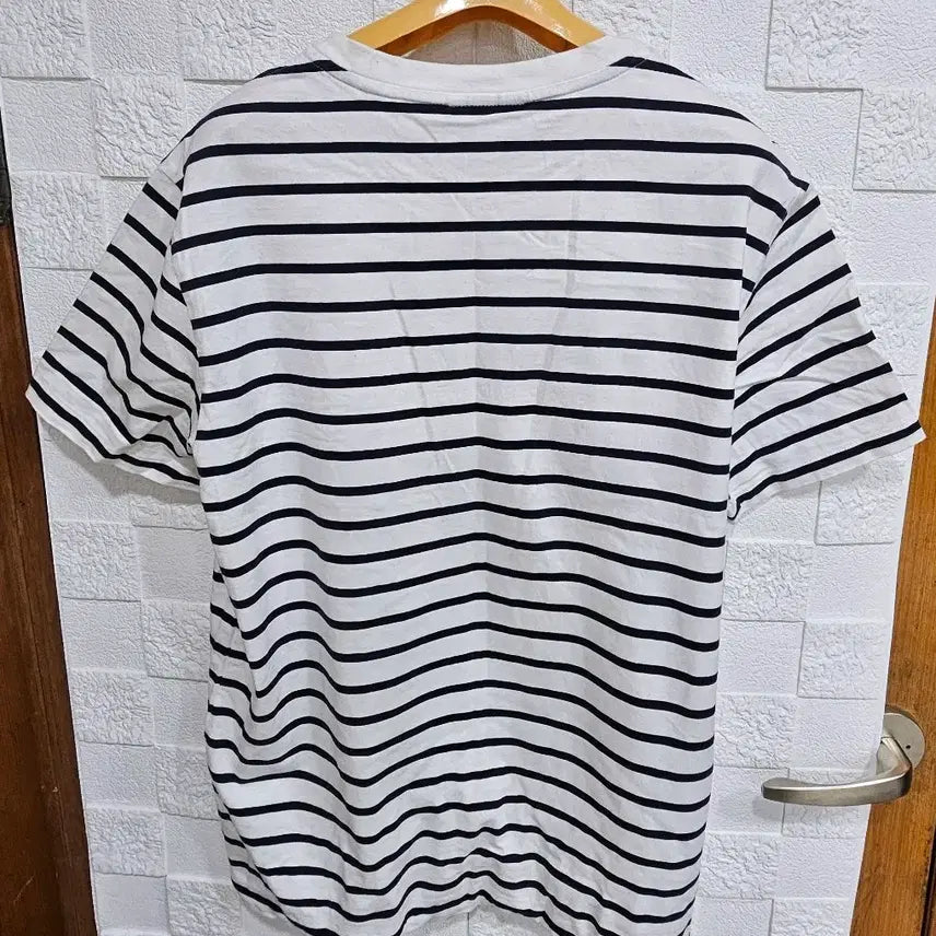 [BUNJANG] Lacoste Striped Short Sleeve T-Shirt / 라코스테 스트라이프 반팔 티셔츠