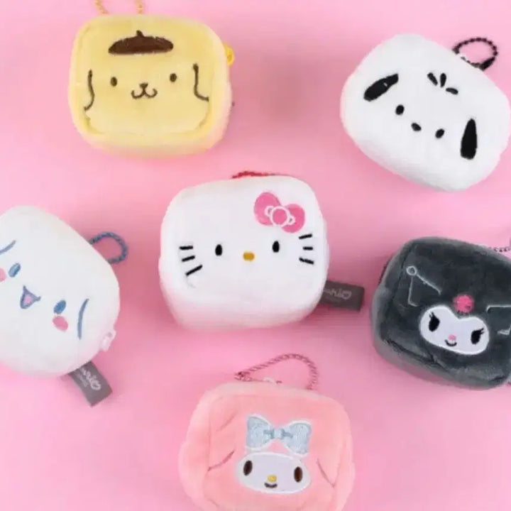 [BUNJANG] Sanrio Pompompurin Mini Square Pouch Keyring / 최저가 // 산리오 미니 스퀘어 파우치 키링 (폼폼푸린)