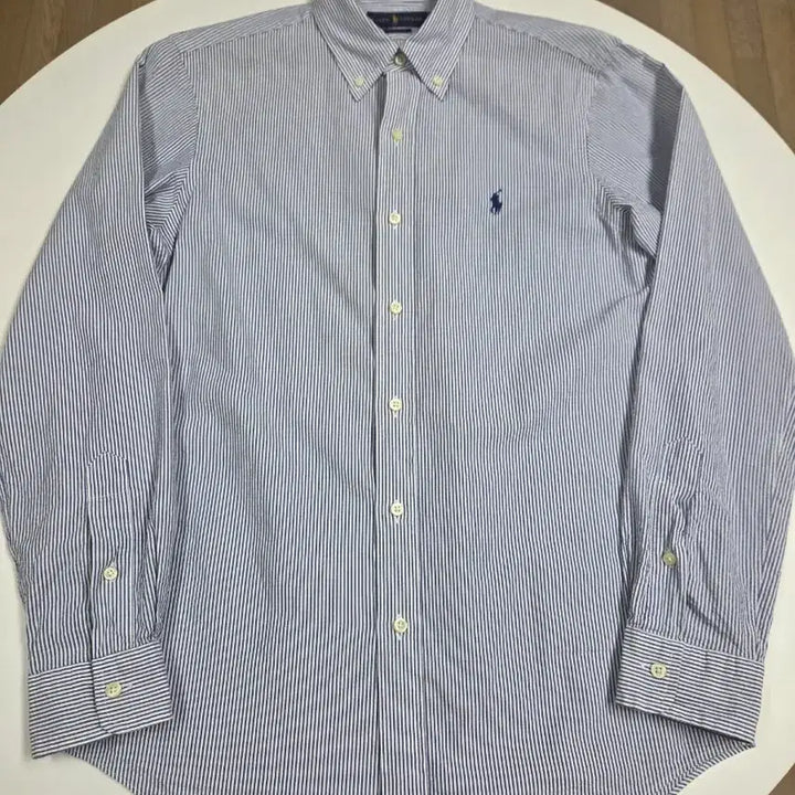 [BUNJANG] Polo Seersucker Striped Shirt Blue Size S / 폴로 시어서커 셔츠 블루 s사이즈