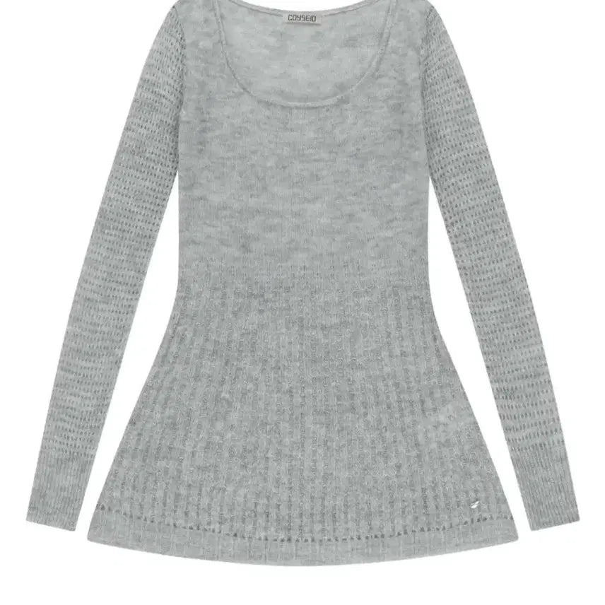[BUNJANG] KOSEIO Soft Bell Knit Light Gray / 코이세이오 소프트 벨 니트 라이트 그레이