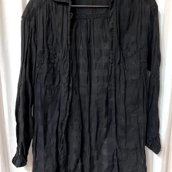 [BUNJANG] Max Studio Black Linen Blend Shirt / 막스 스튜디오 블랙 린넨 면 혼방 셔츠 S 상태좋음