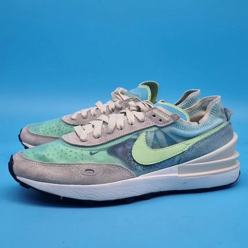 [BUNJANG] Nike Waffle One Mesh Lime Sneakers 240 / hhh 나이키 와플원 매쉬 라임 운동화 240