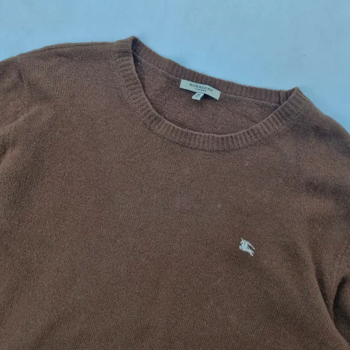 [BUNJANG] Burberry London Brown Knit Sweater / 버버리 런던 브라운 니트