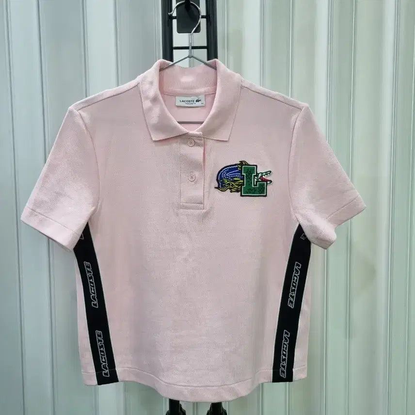 [BUNJANG] Lacoste Pink Short Sleeve Polo T-Shirt / 라코스테 핑크색 반팔 폴로티셔츠
