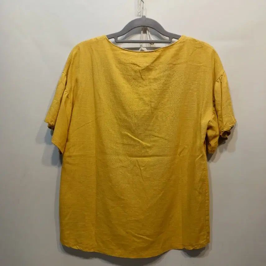 [BUNJANG] Mustard Short Sleeve Blouse - Size 85 / 머스타드 반팔 블라우스85사이즈여름  65043