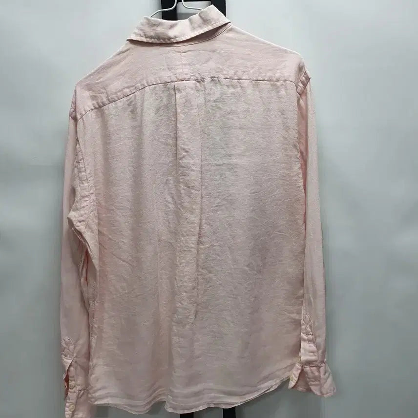[BUNJANG] Polo Ralph Lauren Linen Long Sleeve Shirt Pink M / 폴로 랄프로렌 린넨 셔츠 긴팔 남방 핑크 m