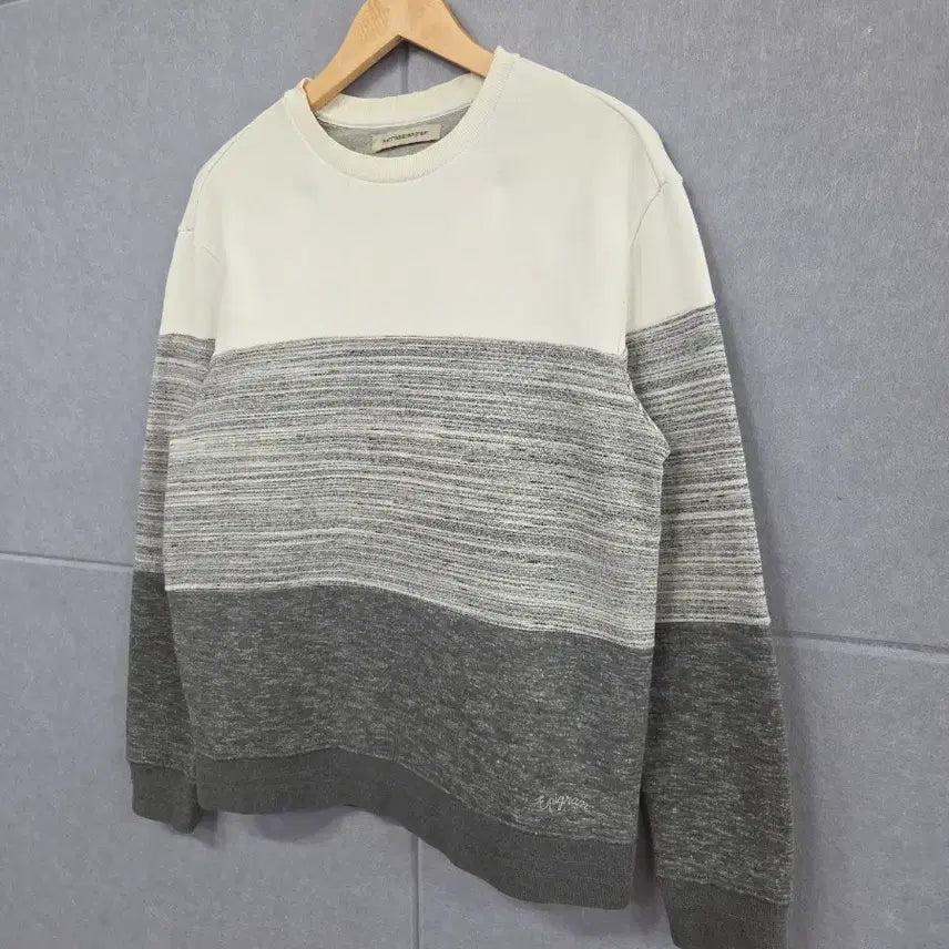 [BUNJANG] EPIGRAM Color Block Sweatshirt / SERIES;EPIGRAM 시리즈 에피그램 3단 배색 맨투맨