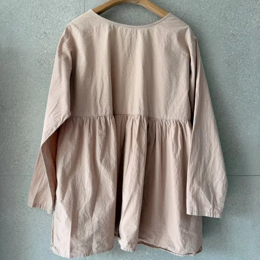 [BUNJANG] Samansa Mos Baby Doll Style Shirring Blouse / 사만사모스 베이비돌스타일 긴팔 셔링 블라우스