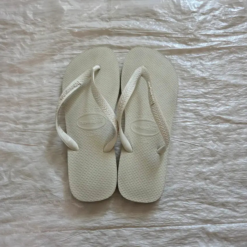 [BUNJANG] Havaianas Flip Flops Sandals White / [290] 하바이아나스 쪼리 플립플랍 샌들 슬리퍼 화이트 295 300