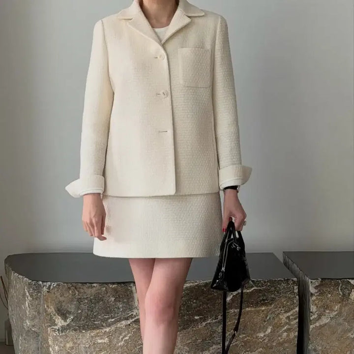 [BUNJANG] Sémon Elea Tweed Jacket Size 34 / (새상품) 쎄모먼 Elea Tweed 자켓 34사이즈