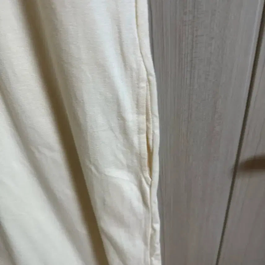 [BUNJANG] Cream Cotton Long Dress / 크림색 면롱원피스 무배