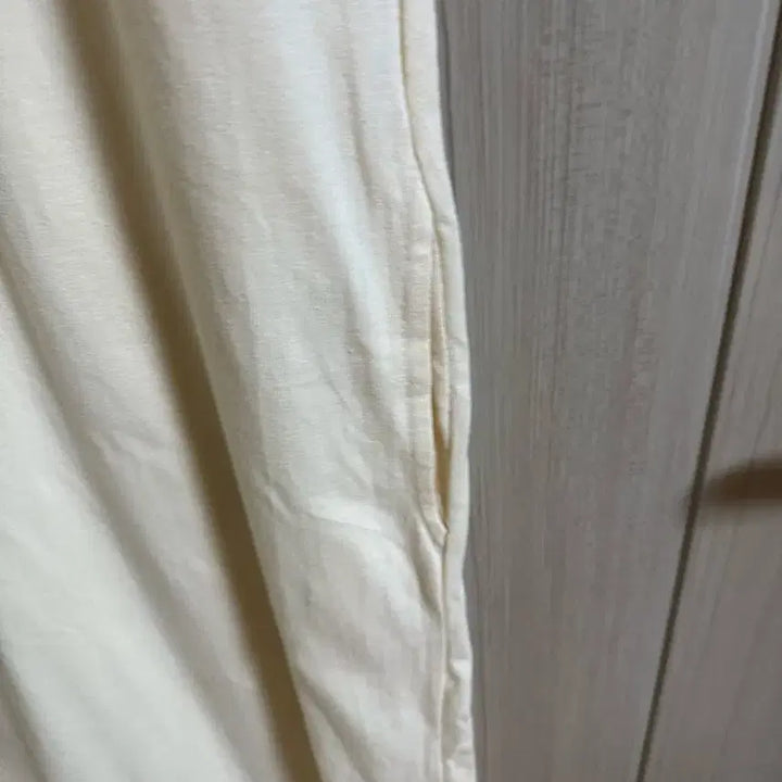 [BUNJANG] Cream Cotton Long Dress / 크림색 면롱원피스 무배