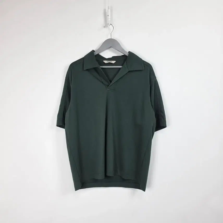 [BUNJANG] 8seconds Green Collar Half-Sleeve T-Shirt Men&