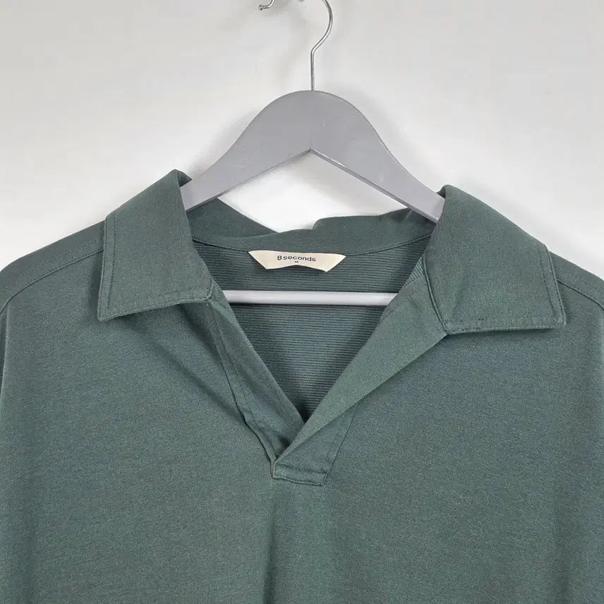 [BUNJANG] 8seconds Green Collar Half-Sleeve T-Shirt Men&